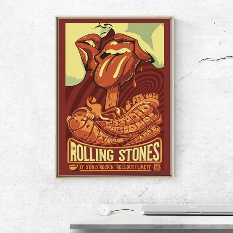 The Rolling Stones Dancing Together Canvas