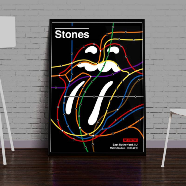 The Rolling Stones Letter Canvas