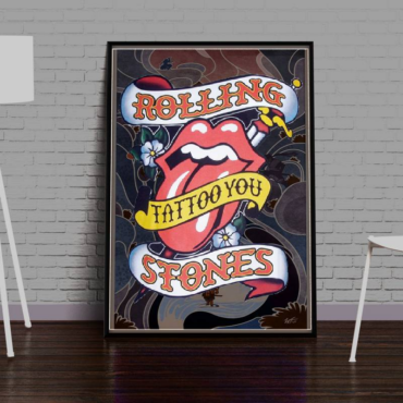 The Rolling Stones Letter Canvas