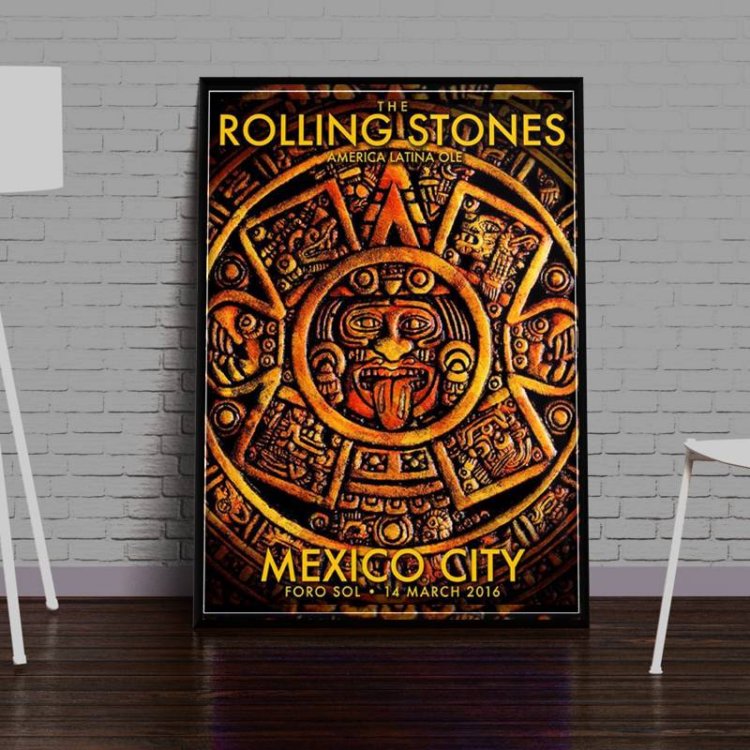 The Rolling Stones America Latina Ole Mexico City Canvas