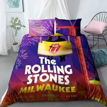 The Rolling Stone Zip Code Tour 2015 Milwaukee Bedding Set