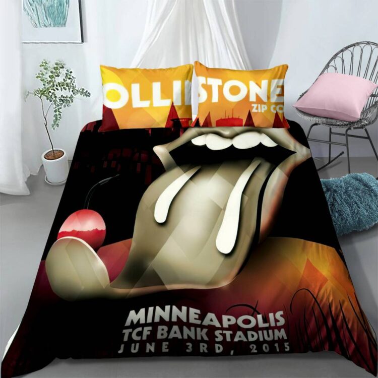 The Rolling Stones Zip Code Minneapolis 2015 Bedding Set