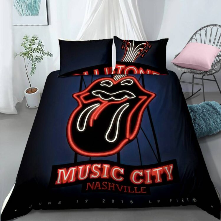 The Rolling Stones Zip Code Tour  Nashville 2015 Bedding Set