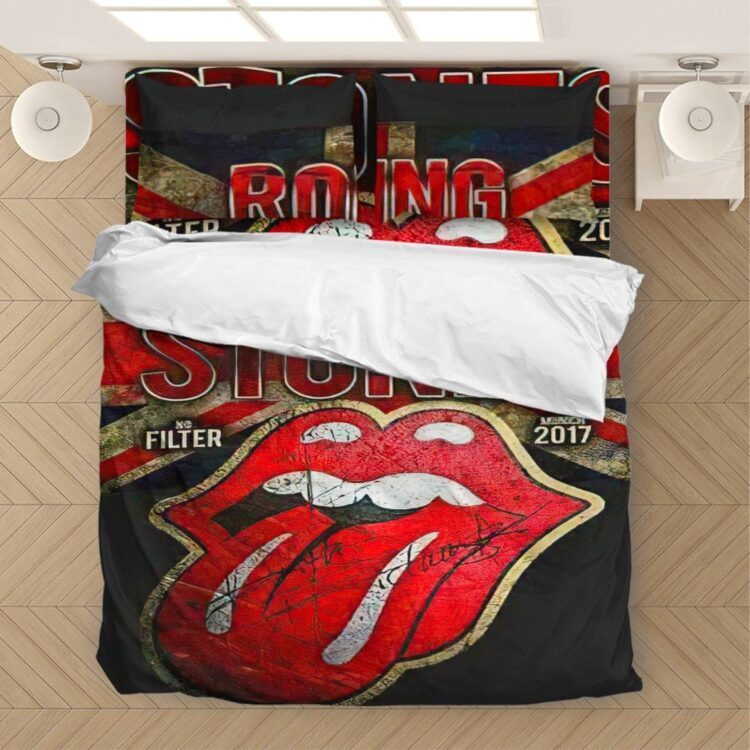 The Rolling Stones No Filter 2017 Grunge Style Bedding Set