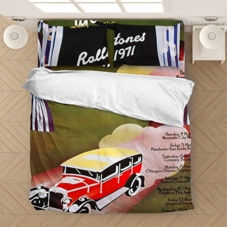 The Rolling Stones UK Tour 1971 Bedding Set