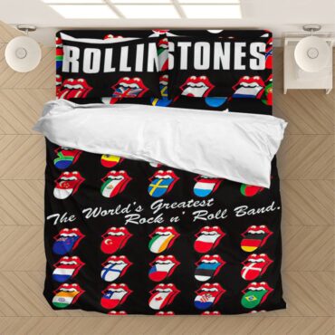 The Rolling Stones Flag Tongue Bedding Set