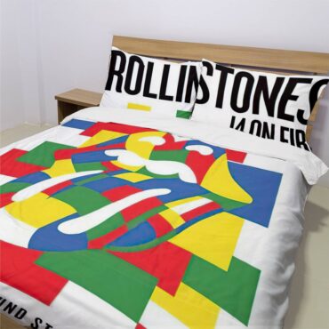 Rolling Stones 14 On Fire Zurich, Switzerland Bedding Set