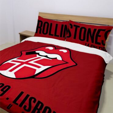 The Rolling Stones 14 On Fire Tour Lisbon Portugal Bedding Set