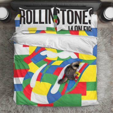 Rolling Stones 14 On Fire Zurich, Switzerland Bedding Set