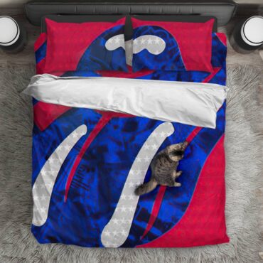 The Rolling Stones Blue Tongue Bedding Set