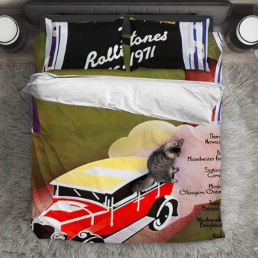 The Rolling Stones UK Tour 1971 Bedding Set