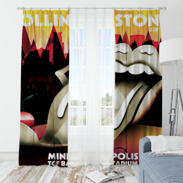 The Rolling Stones Minneapolis TCF Bank Stadium Window Curtain