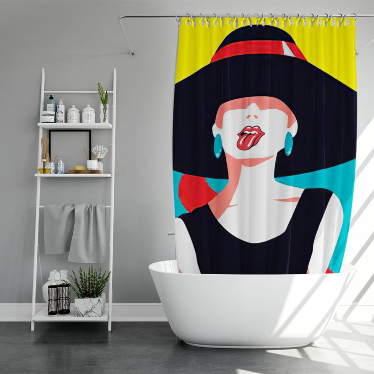 The Rolling Stones A Girl Art Shower Curtain