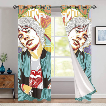 The Rolling Stones Colorful Sunshine Window Curtain