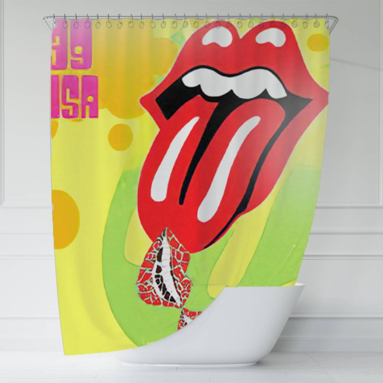 The Rolling Stones Wall tiles Art Shower Curtain