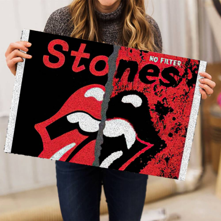 The Rolling Stones Cactus Logo Door Mat