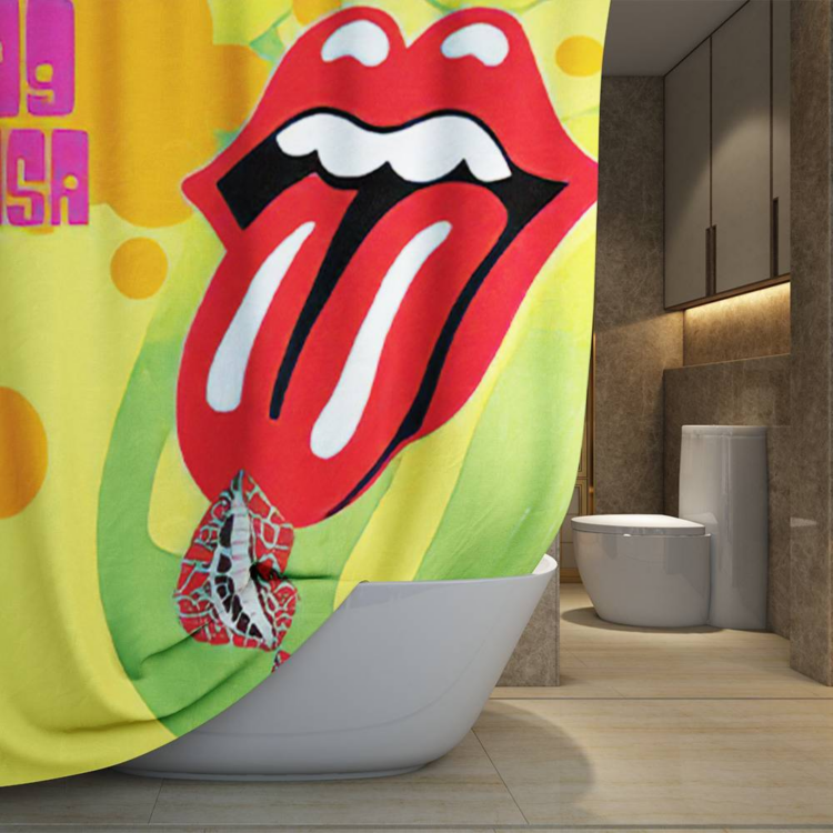 The Rolling Stones Wall tiles Art Shower Curtain