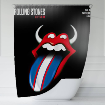 The Rolling Stones Phoenix Arizona Art Shower Curtain