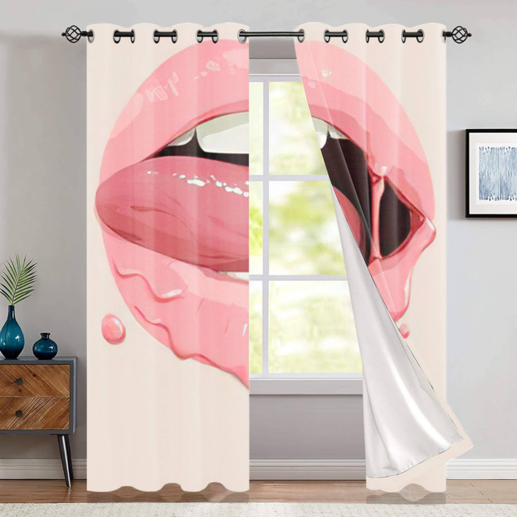 The Rolling Stones Pattern Power of love Window Curtain