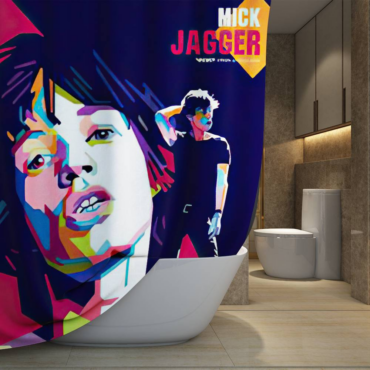 The Rolling Stones Thirsty Art Shower Curtain