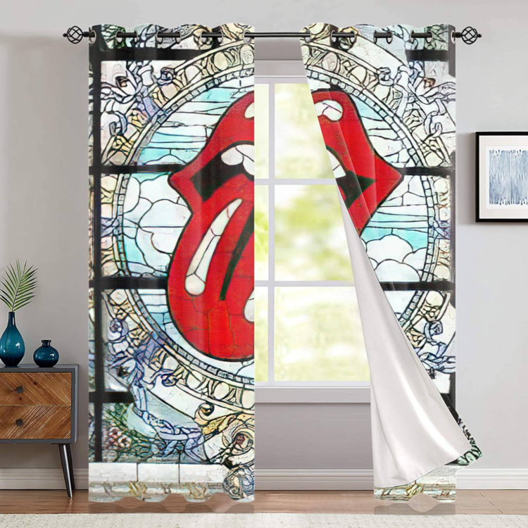 The Rolling Stones Pattern Power of love Window Curtain