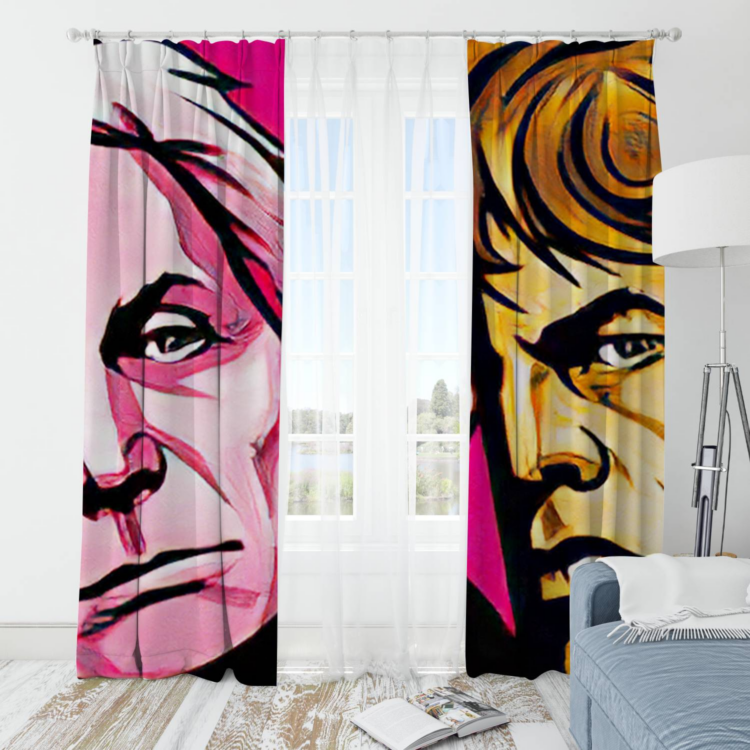 The Rolling Stones Colorful Sunshine Window Curtain