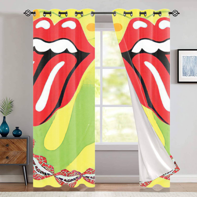 The Rolling Stones Pattern Power of love Window Curtain