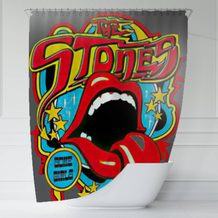 The Rolling Stones A Girl Art Shower Curtain