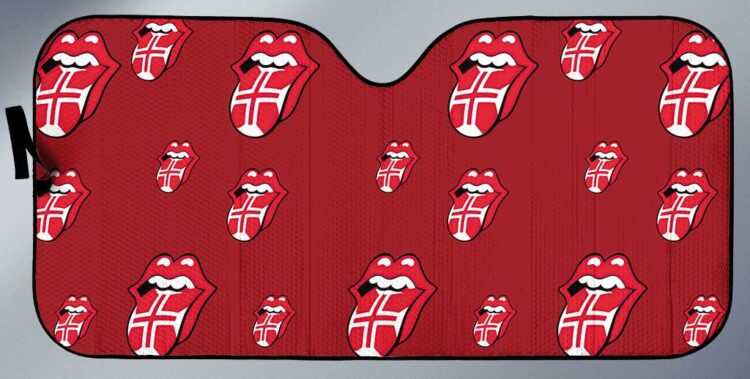 The Rolling Stones 14 On Fire Lisbon Auto Sun Shade