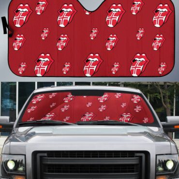 The Rolling Stones 14 On Fire Lisbon Auto Sun Shade