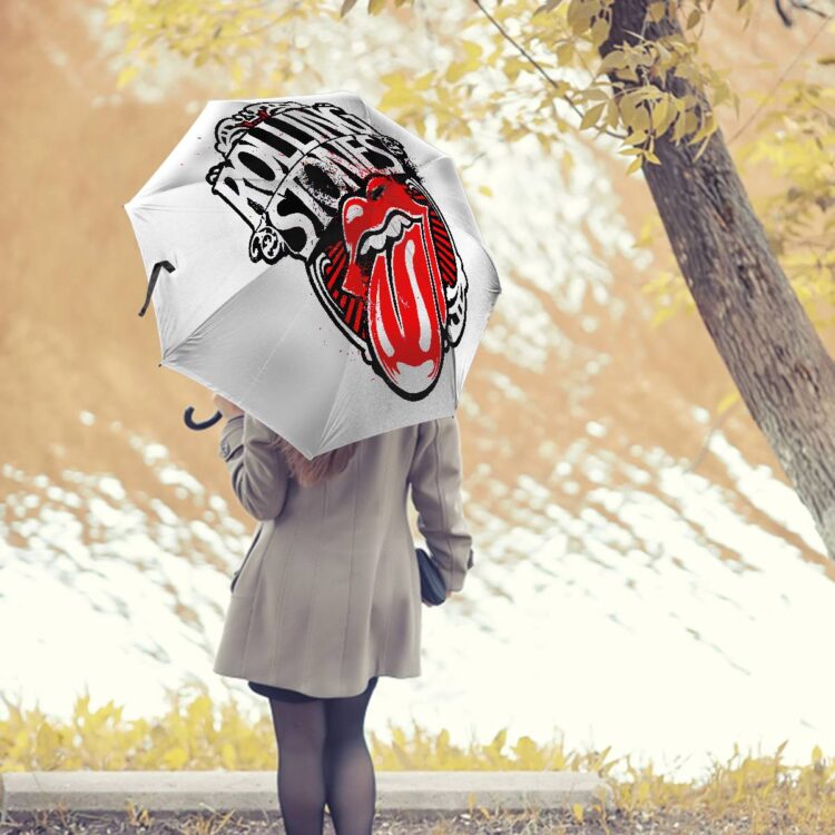 The Rolling Stones Big Tongue Graffiti Umbrella