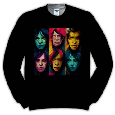 The Rolling Stones Band Oil Paint Shirt