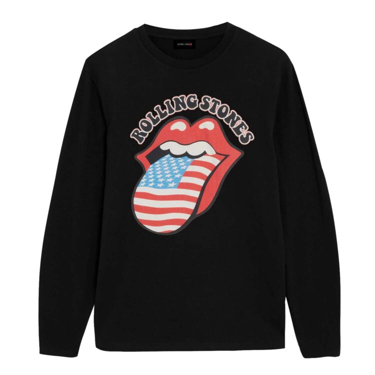 Rolling Stones Americana Tongue USA Flag Shirt