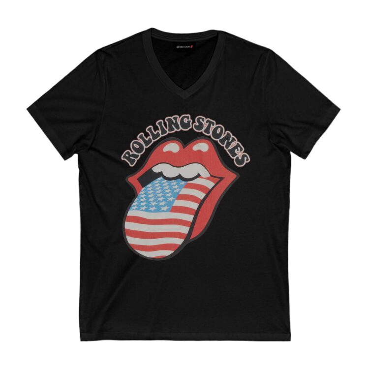 Rolling Stones Americana Tongue USA Flag Shirt