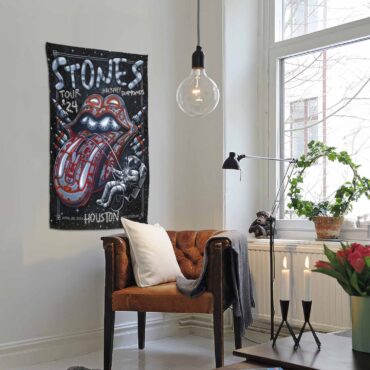 Rolling Stones Hackney Diamonds Houston TX 2024 Tapestry