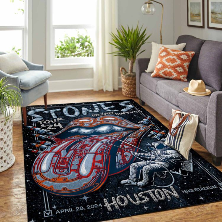 Rolling Stones Hackney Diamonds Houston, TX 2024 Rug Carpet