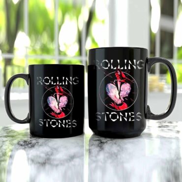 Rolling Stones Hackney Diamonds Circle Prism Heart Mug