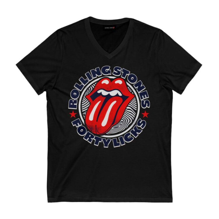 Rolling Stones Forty Licks Tongue Fingerprint Shirt