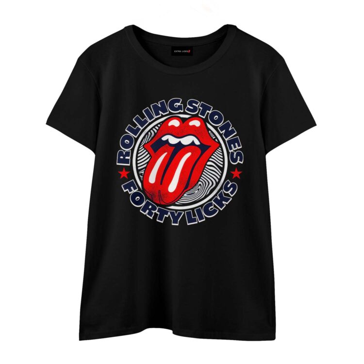 Rolling Stones Forty Licks Tongue Fingerprint Shirt