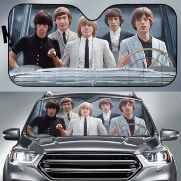 Rolling Stones Funny Parody Auto Sun Shade