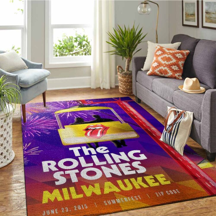 Rolling Stones Zip Code 2015 Milwaukee, WI Rug Carpet