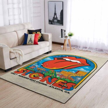 Rolling Stones Hackney Diamonds Atlanta, GA 2024 Rug Carpet