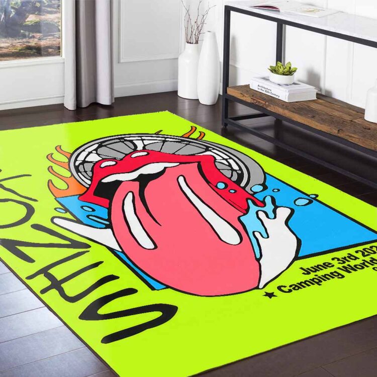 Rolling Stones Hackney Diamonds Orlando, FL 2024 Rug Carpet